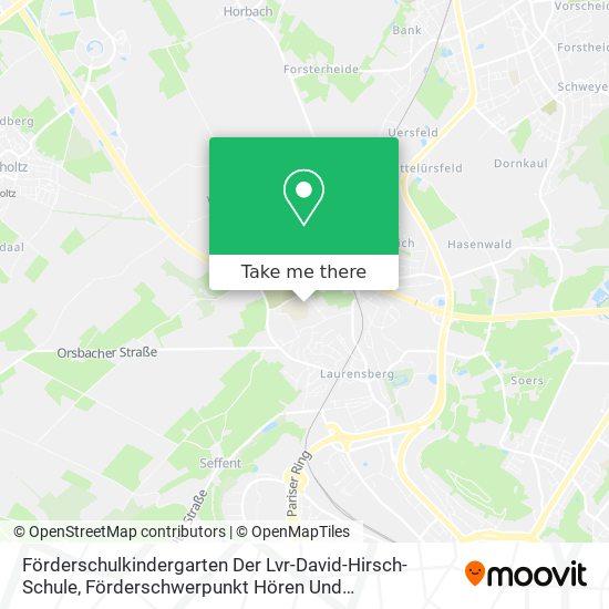 Förderschulkindergarten Der Lvr-David-Hirsch-Schule, Förderschwerpunkt Hören Und Kommunikation map