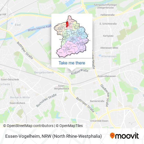 Essen-Vogelheim map