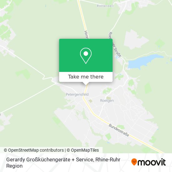 Gerardy Großküchengeräte + Service map