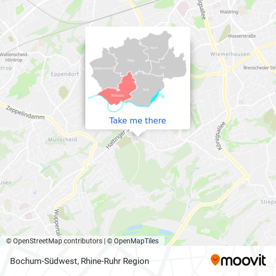 Bochum-Südwest map