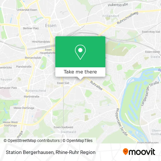 Station Bergerhausen map