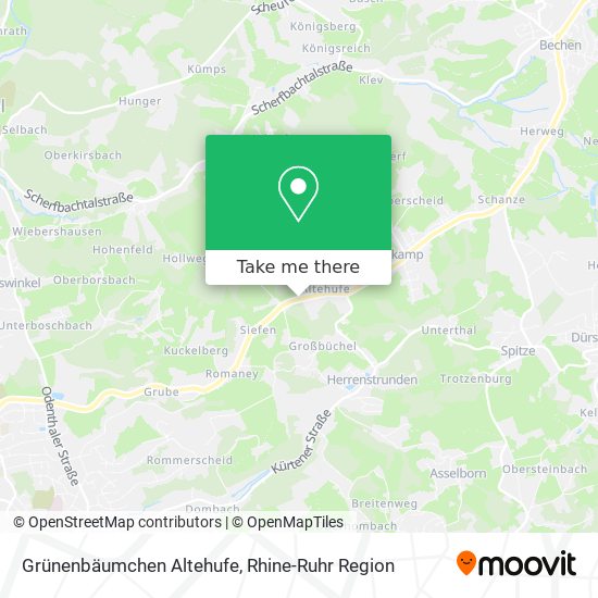 Grünenbäumchen Altehufe map