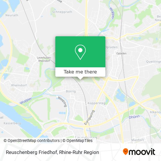 Reuschenberg Friedhof map