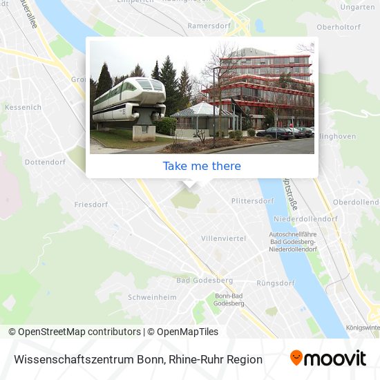 Wissenschaftszentrum Bonn map