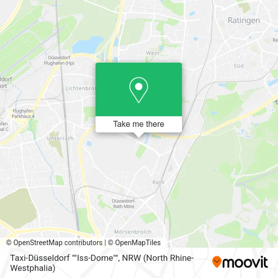 Taxi-Düsseldorf ""Iss-Dome"" map