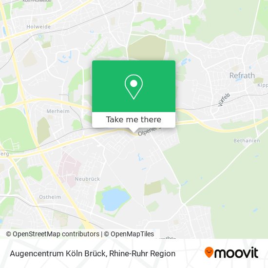 Augencentrum Köln Brück map
