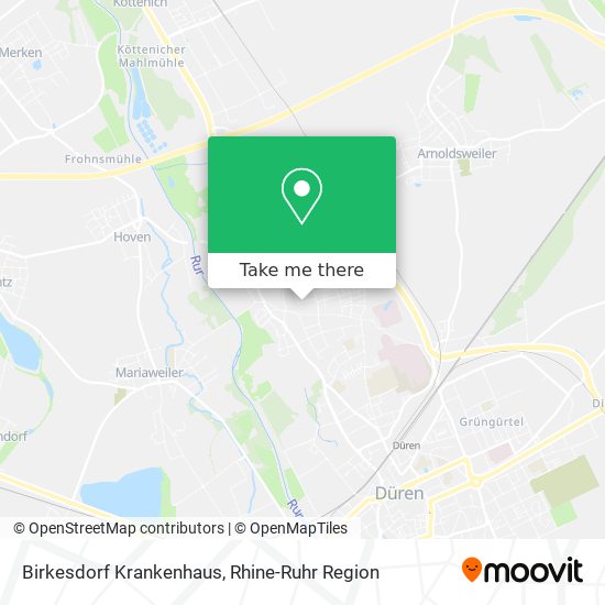 Birkesdorf Krankenhaus map