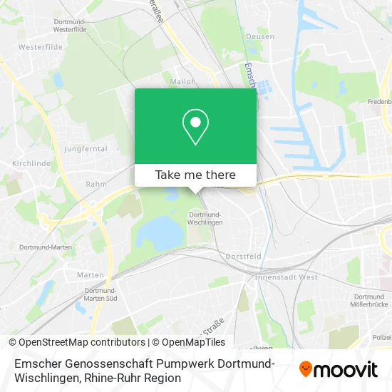 Карта Emscher Genossenschaft Pumpwerk Dortmund-Wischlingen