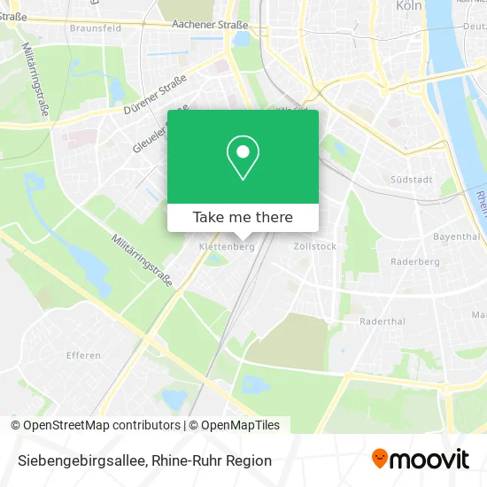 Карта Siebengebirgsallee