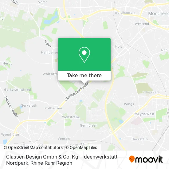 Карта Classen Design Gmbh & Co. Kg - Ideenwerkstatt Nordpark