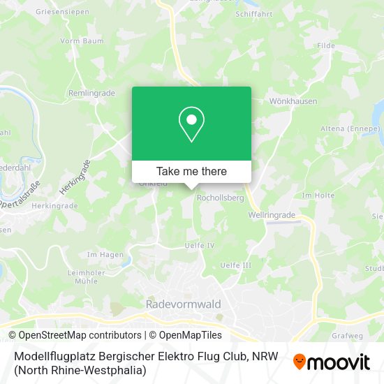 Карта Modellflugplatz Bergischer Elektro Flug Club