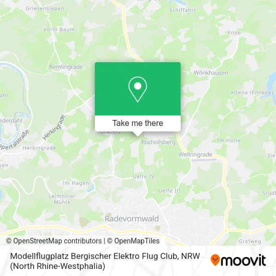 Карта Modellflugplatz Bergischer Elektro Flug Club