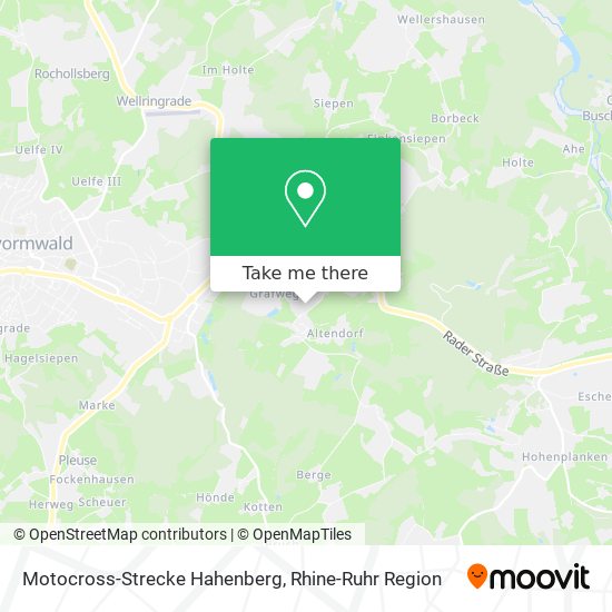 Motocross-Strecke Hahenberg map