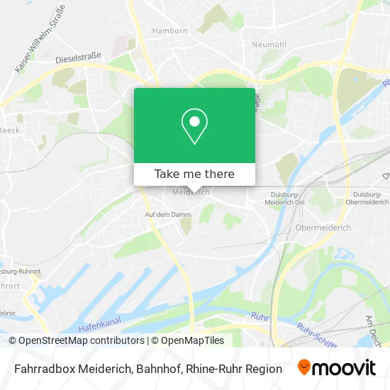 Карта Fahrradbox Meiderich, Bahnhof