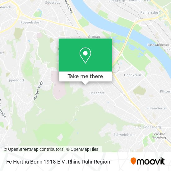 Fc Hertha Bonn 1918 E.V. map