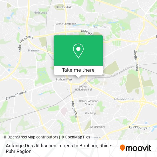 Anfänge Des Jüdischen Lebens In Bochum map