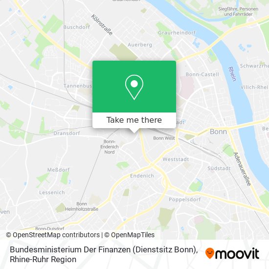 Bundesministerium Der Finanzen (Dienstsitz Bonn) map