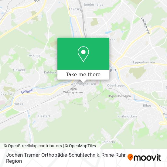 Jochen Tismer Orthopädie-Schuhtechnik map