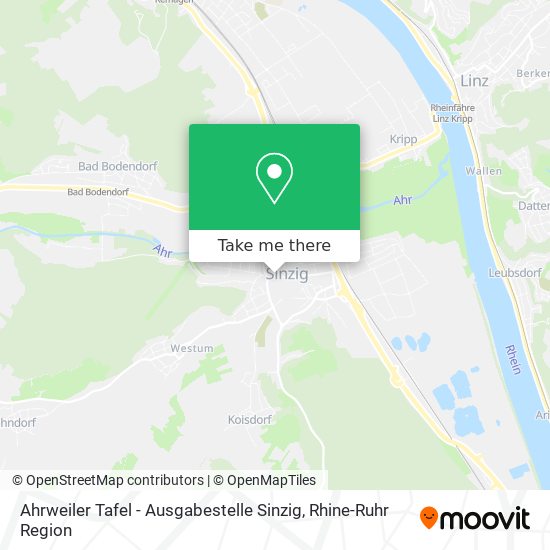 Карта Ahrweiler Tafel - Ausgabestelle Sinzig