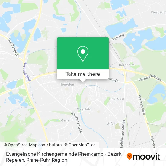 Evangelische Kirchengemeinde Rheinkamp - Bezirk Repelen map