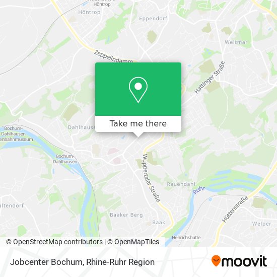 Jobcenter Bochum map