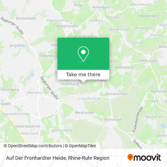 Карта Auf Der Fronhardter Heide