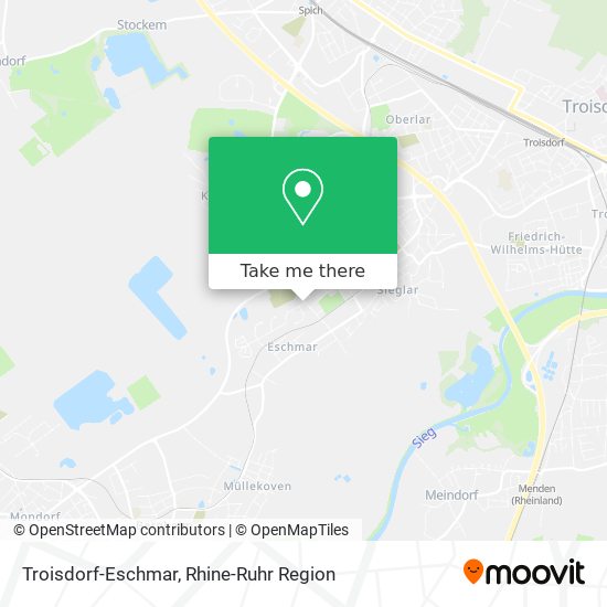 Troisdorf-Eschmar map