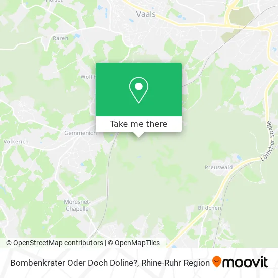 Bombenkrater Oder Doch Doline? map