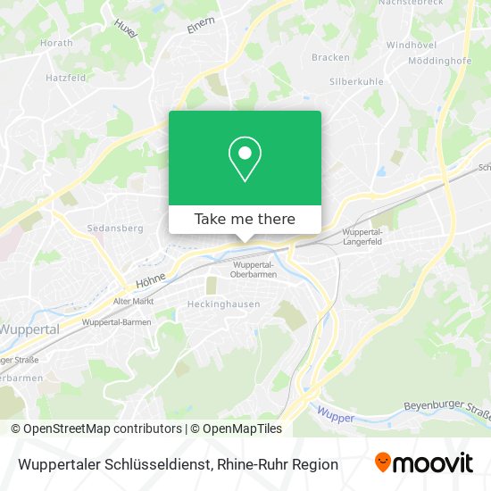 Карта Wuppertaler Schlüsseldienst