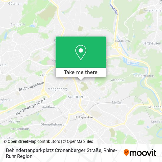 Карта Behindertenparkplatz Cronenberger Straße