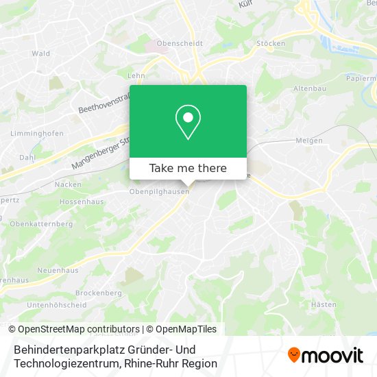 Behindertenparkplatz Gründer- Und Technologiezentrum map