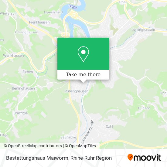 Bestattungshaus Maiworm map