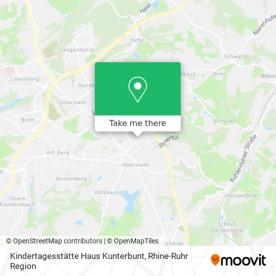 Kindertagesstätte Haus Kunterbunt map