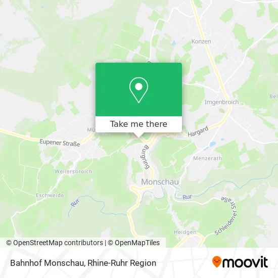 Bahnhof Monschau map