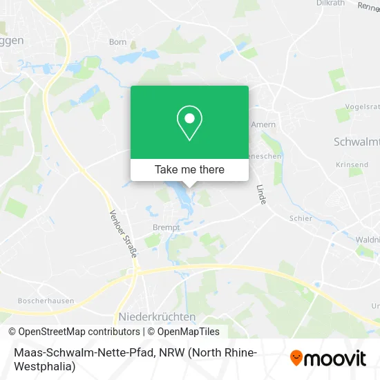 Карта Maas-Schwalm-Nette-Pfad