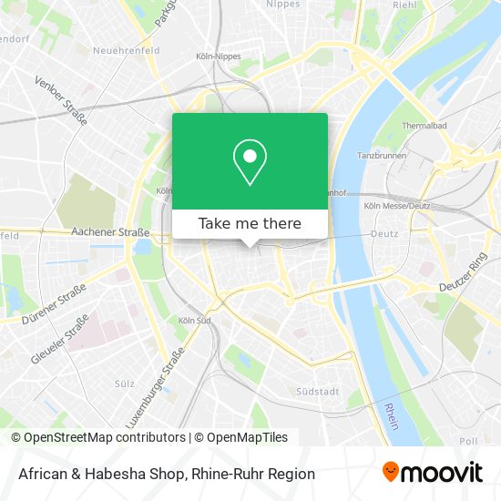 African & Habesha Shop map