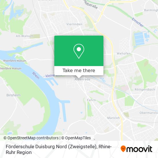 Карта Förderschule Duisburg Nord (Zweigstelle)