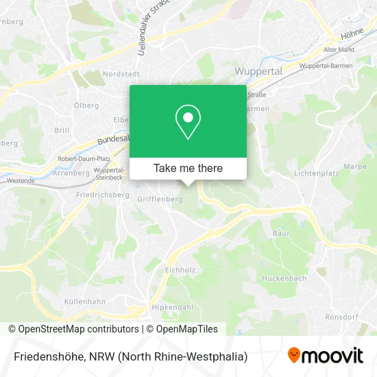 Карта Friedenshöhe