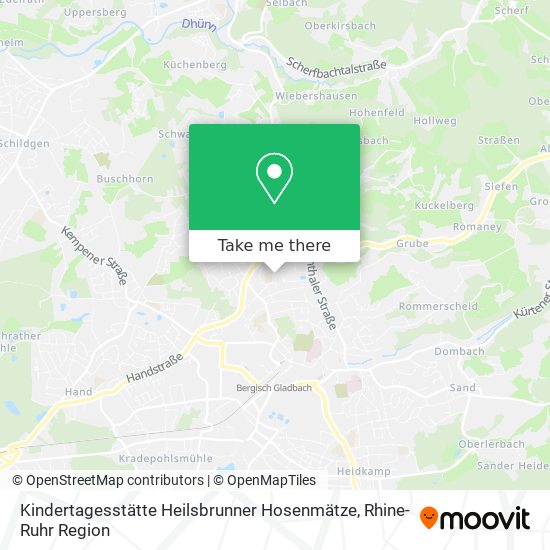 Карта Kindertagesstätte Heilsbrunner Hosenmätze