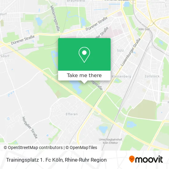 Карта Trainingsplatz 1. Fc Köln