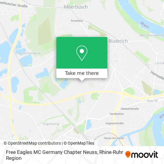 Карта Free Eagles MC Germany Chapter Neuss