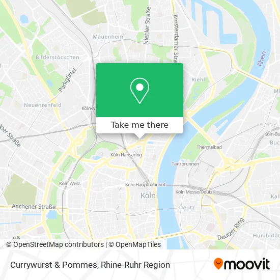 Карта Currywurst & Pommes