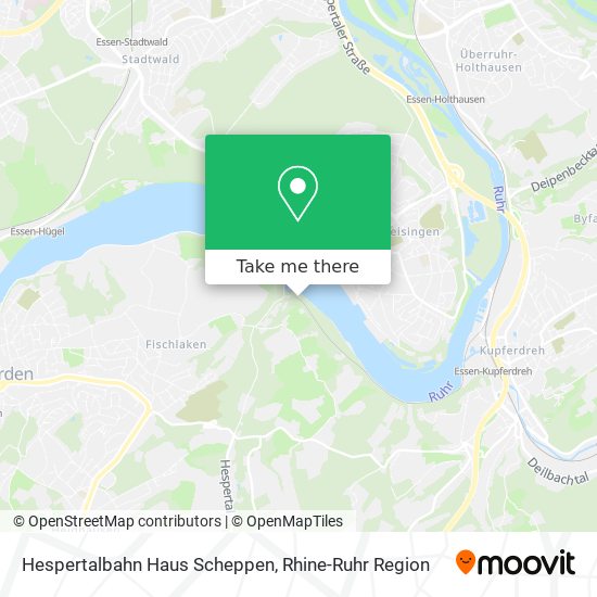 Hespertalbahn Haus Scheppen map