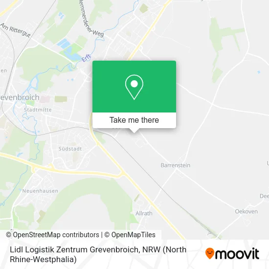 Карта Lidl Logistik Zentrum Grevenbroich