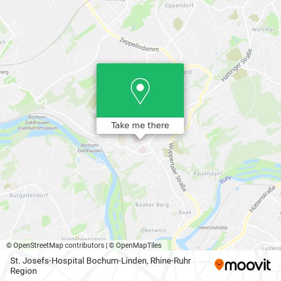 St. Josefs-Hospital Bochum-Linden map