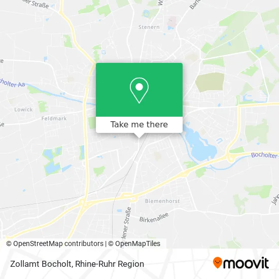 Карта Zollamt Bocholt