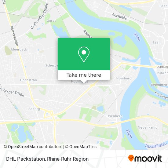 DHL Packstation map