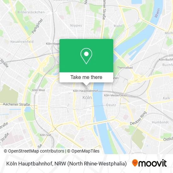 Köln Hauptbahnhof map