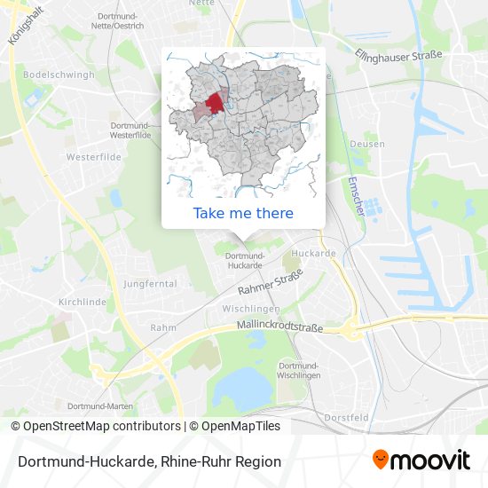 Dortmund-Huckarde map