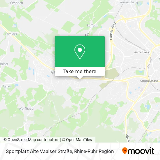 Карта Sportplatz Alte Vaalser Straße